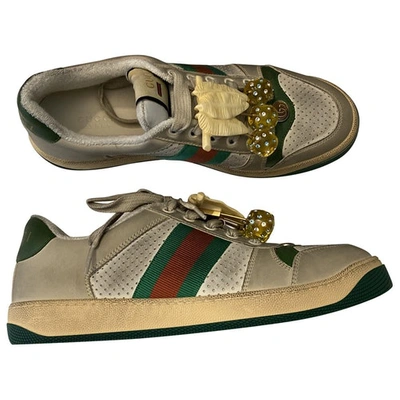 Pre-owned Gucci Screener Multicolour Cloth Trainers