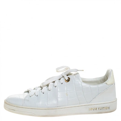 Pre-owned Louis Vuitton Frontrow White Leather Trainers
