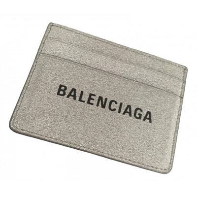 Pre-owned Balenciaga Silver Leather Purses, Wallet & Cases