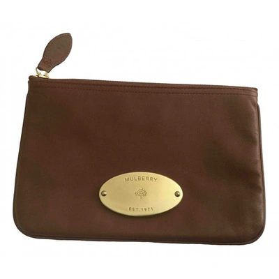 Pre-owned Mulberry Brown Leather Clutch Bag