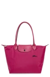 Longchamp Le Pliage Club Medium Shoulder Tote In Fuchsia