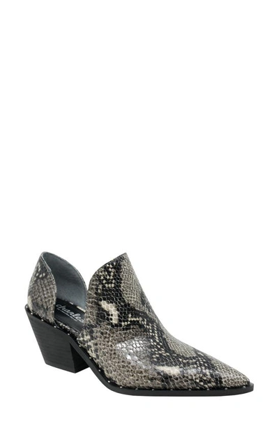 Charles By Charles David Parson Studded Pointed Toe Bootie In Snake