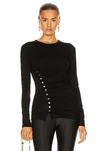 PACO RABANNE SIDE RUCHED TOP,PCRB-WS19