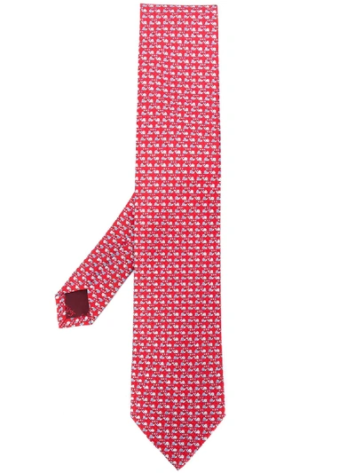 Ferragamo Monogram Scarf In Red