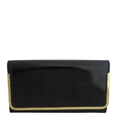 Pre-owned Gucci Black Patent Leather Clutch Bag