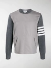 THOM BROWNE 4-BAR RIPSTOP SWEATSHIRT,14776696