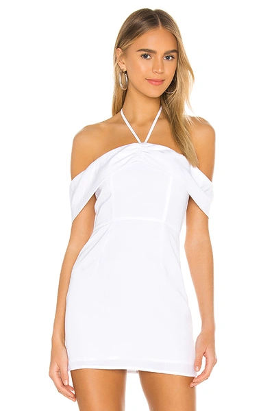 Superdown Eliza Off Shoulder Dress In White