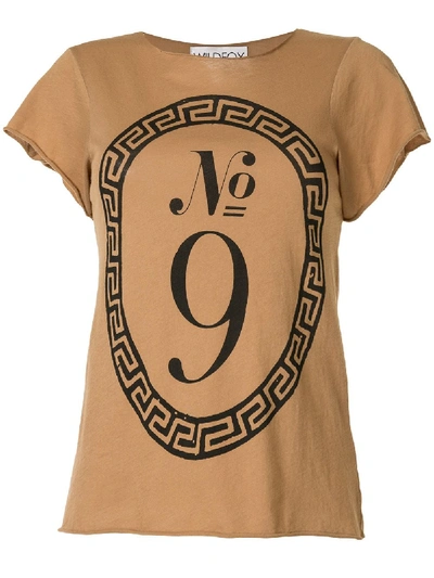 Wildfox Graphic Print T-shirt In Brown