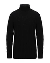Grey Daniele Alessandrini Turtlenecks In Black