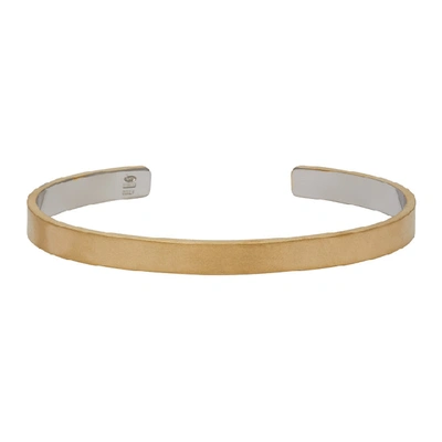 Maison Margiela Gold Bangle Bracelet In 964 Ylwgld