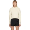 Valentino Off-white Cropped Hoodie In A03 Avorio