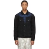 MARCELO BURLON COUNTY OF MILAN MARCELO BURLON COUNTY OF MILAN BLACK WINGS DENIM JACKET