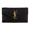 SAINT LAURENT SAINT LAURENT BLACK MONOGRAMME ENVELOPE CARD HOLDER