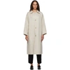 ARCH THE ARCH THE BEIGE SILK AND CASHMERE COAT