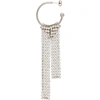 JUSTINE CLENQUET SILVER LUX SINGLE EARRING