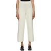 ARCH THE ARCH THE OFF-WHITE CASHMERE AND WOOL LOUNGE PANTS