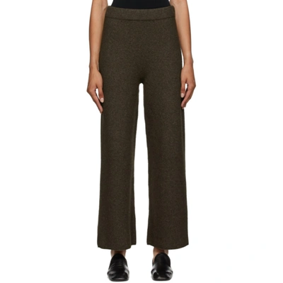Arch The Brown Cashmere And Wool Lounge Trousers In D Brown