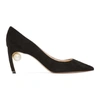 NICHOLAS KIRKWOOD BLACK SUEDE MAEVA PUMPS