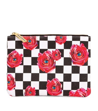 Seletti + Toiletpaper Roses Check Cosmetic Bag