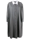 Maison Margiela Oversized Shirt Dress In Grey