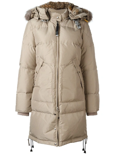 Parajumpers Long Bear Parka In Beige