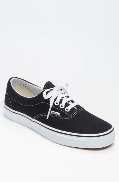 Vans Mens Era Low-top Sneakers In Black/white