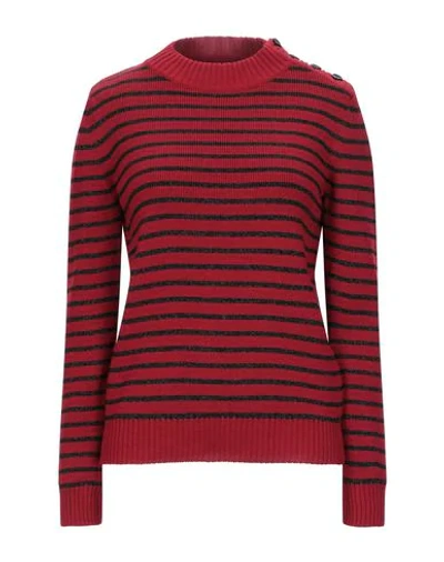 Saint Laurent Sweaters In Red