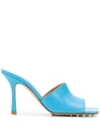 Bottega Veneta Stretch Leather Sandals In Blue