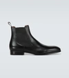 SANTONI CHELSEA LEATHER BOOTS,P00486635