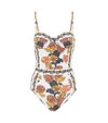 TORY BURCH FLORAL SWIMSUIT,P00489229