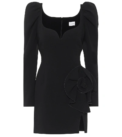 Magda Butrym Wool-blend Minidress In Black