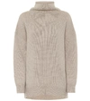 Max Mara Nord Oversize Mohair Blend Sweater In Grey