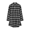 OFF-WHITE COULISSE CHECKED FLANNEL SHIRT DRESS,3256068