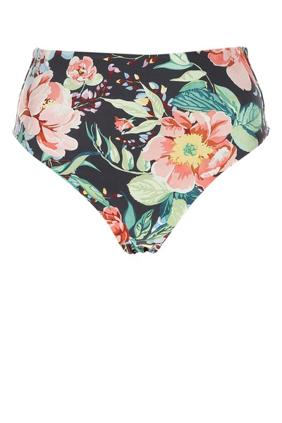 Zimmermann Bellitude Floral High Waist Bikini Bottoms In Multi