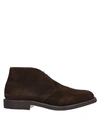 Church's Ryder 3 Lw Suede Desert Boots In Dark Brown