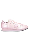 PHILIPPE MODEL PHILIPPE MODEL WOMAN SNEAKERS PINK SIZE 7 SOFT LEATHER,11907826HC 7