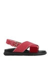 Marni Sandals In Garnet