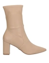 Stuart Weitzman Ankle Boots In Pale Pink