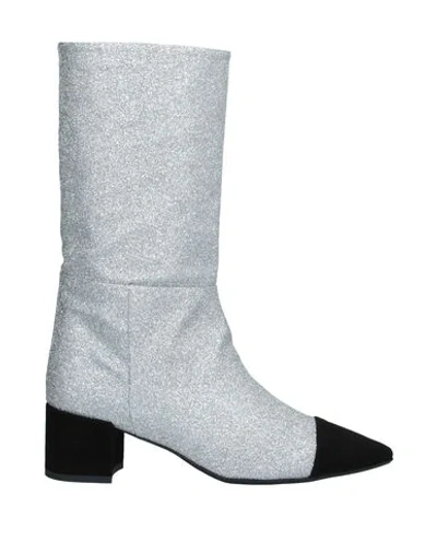 Anna F. Boots In Silver