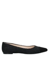 ANNA BAIGUERA ANNA BAIGUERA WOMAN BALLET FLATS BLACK SIZE 9 TEXTILE FIBERS,11921657GV 5