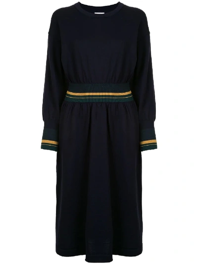 Coohem Midi Knit Dress In Blue