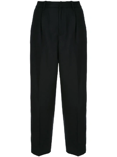 Coohem Knit Sideline Flannel Trousers In Blue