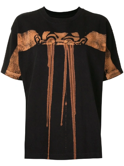 Aganovich Graphic-print Cotton T-shirt In Black