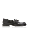 PRADA LEATHER LOAFERS,818163