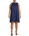 ANNE KLEIN PLUS SIZE TRAPEZE DRESS