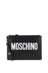 MOSCHINO LOGO PRINT CLUTCH