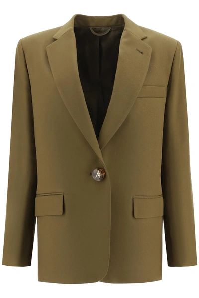 Attico Oversized Blazer In Green,khaki