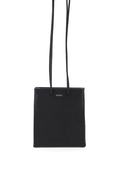 Medea Short Prima Bag With Long Strap In Black