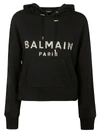 BALMAIN PARIS LOGO HOODIE,11441982