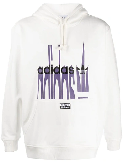 Adidas Originals R.y.v. Hoodie In White